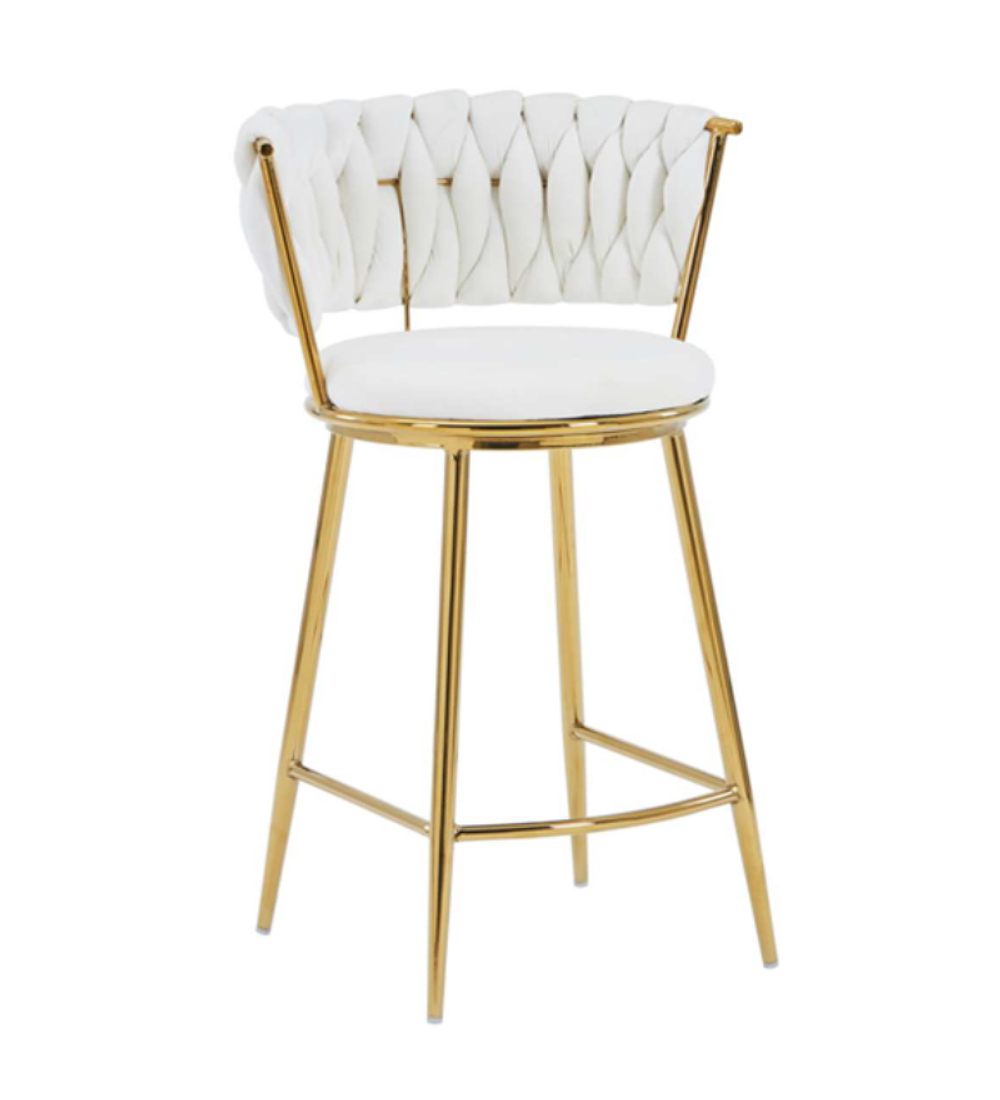 Taburete Queen Low Gold