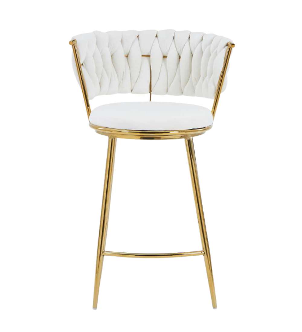 Taburete Queen Low Gold