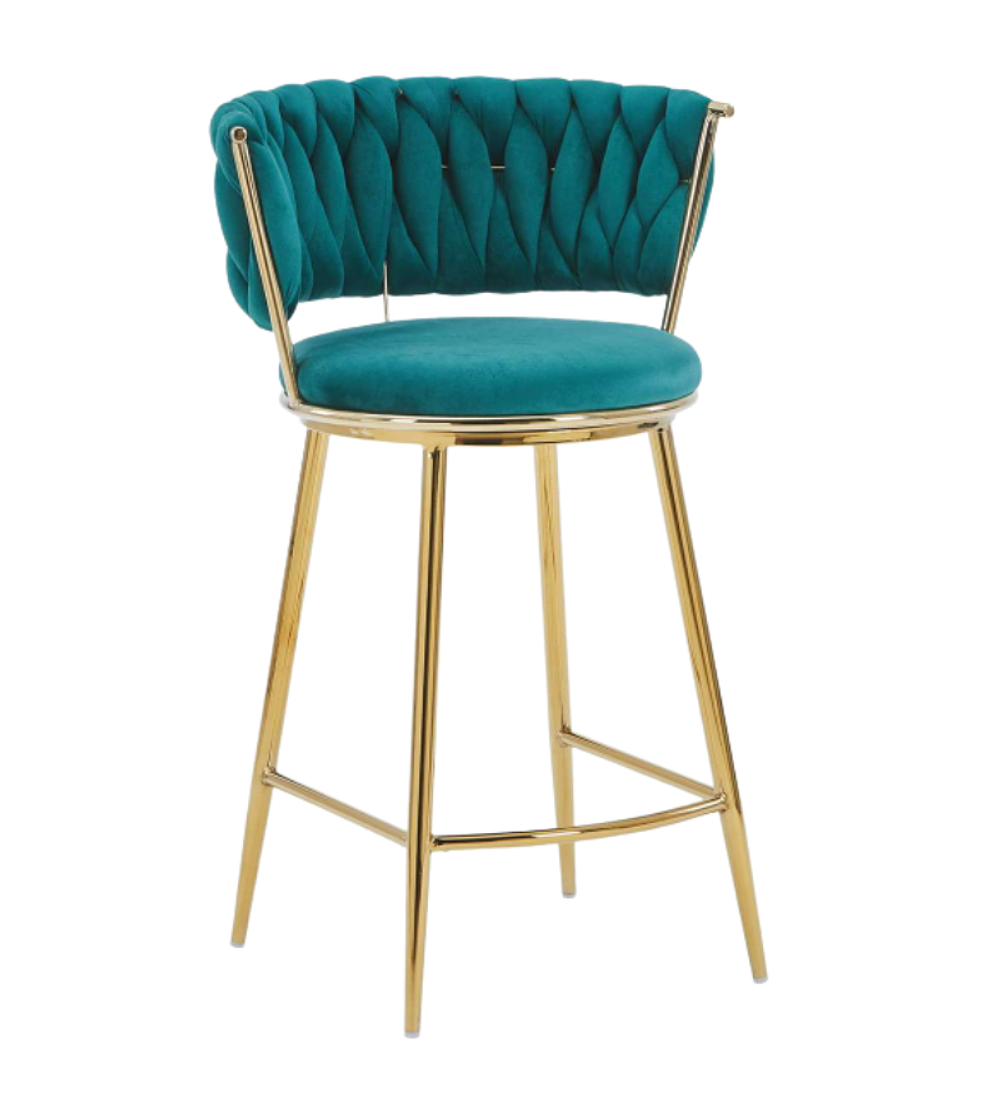 Taburete Queen Low Gold