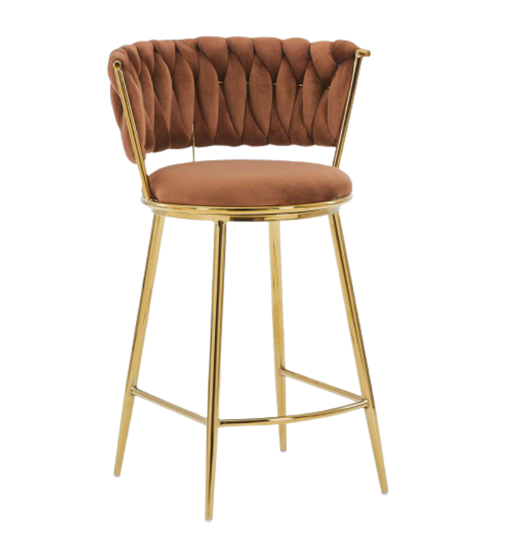 Taburete Queen Low Gold