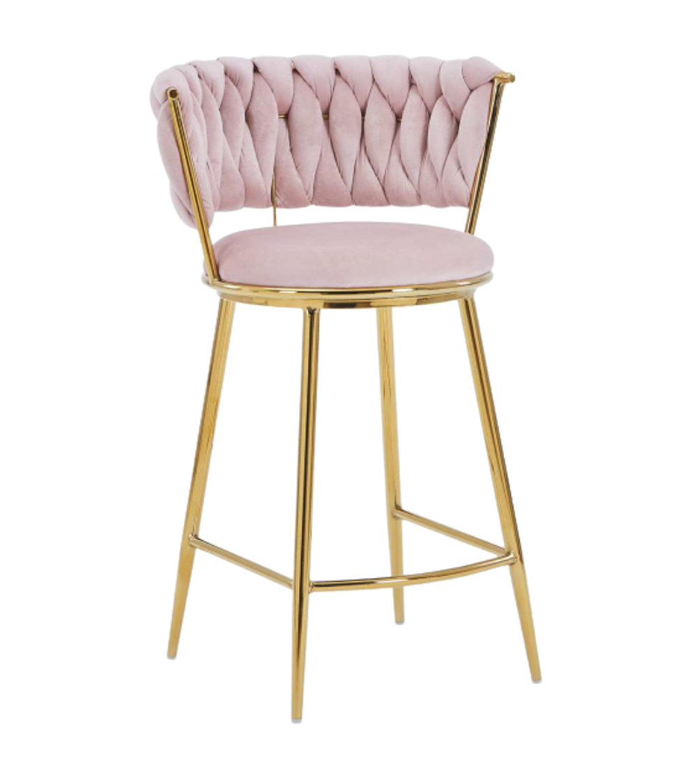 Taburete Queen Low Gold