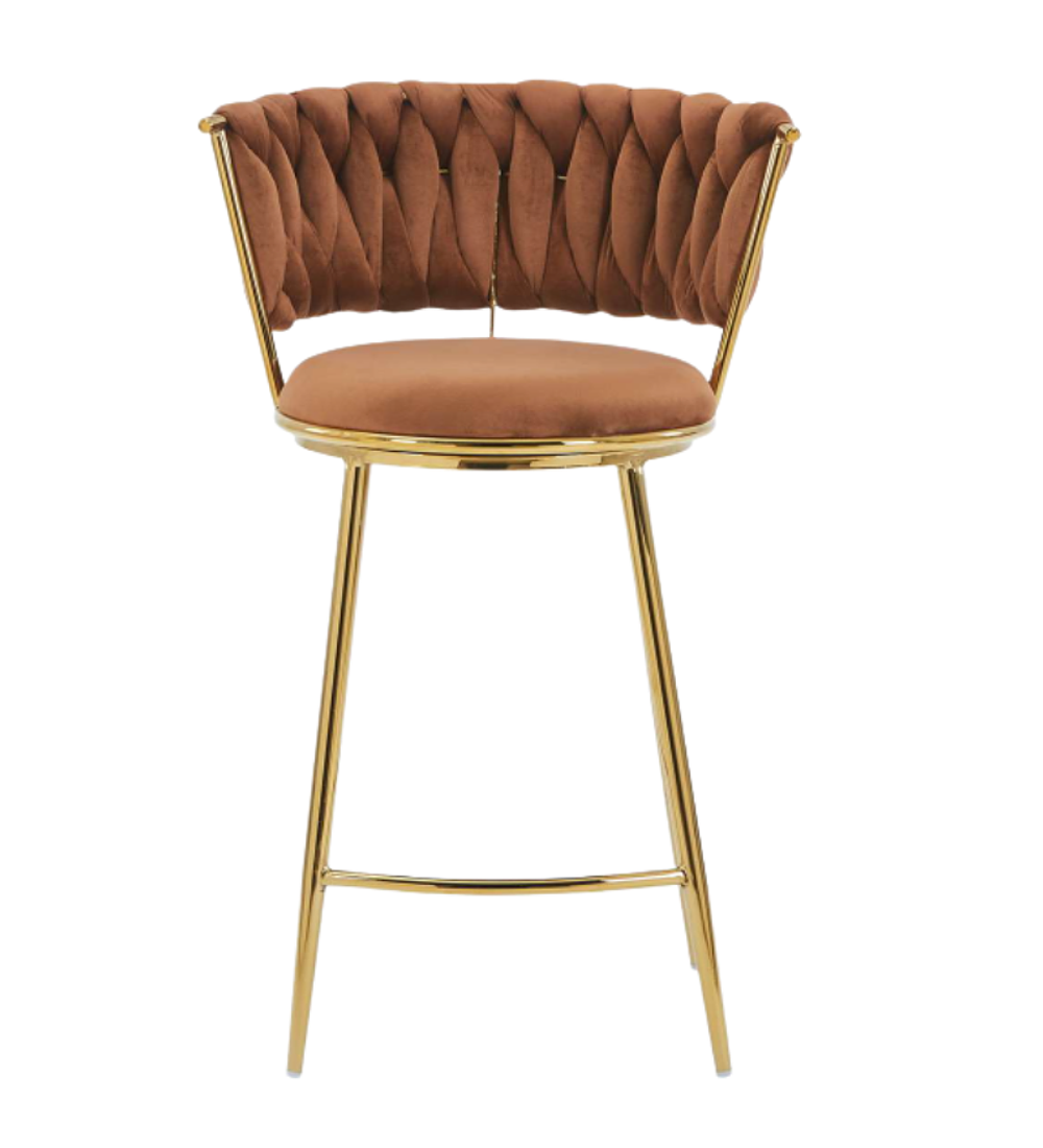 Pack 2 Taburetes Queen Low Gold