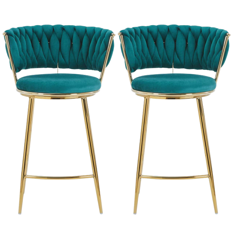 Pack 2 Taburetes Queen Low Gold 7