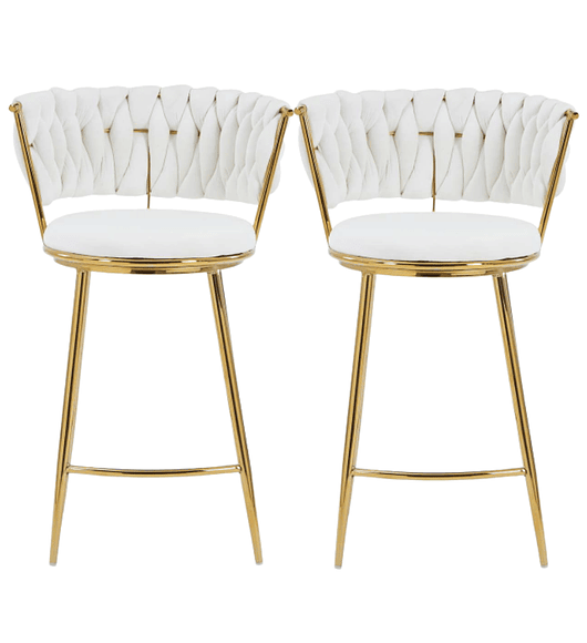 Pack 2 Taburetes Queen Low Gold