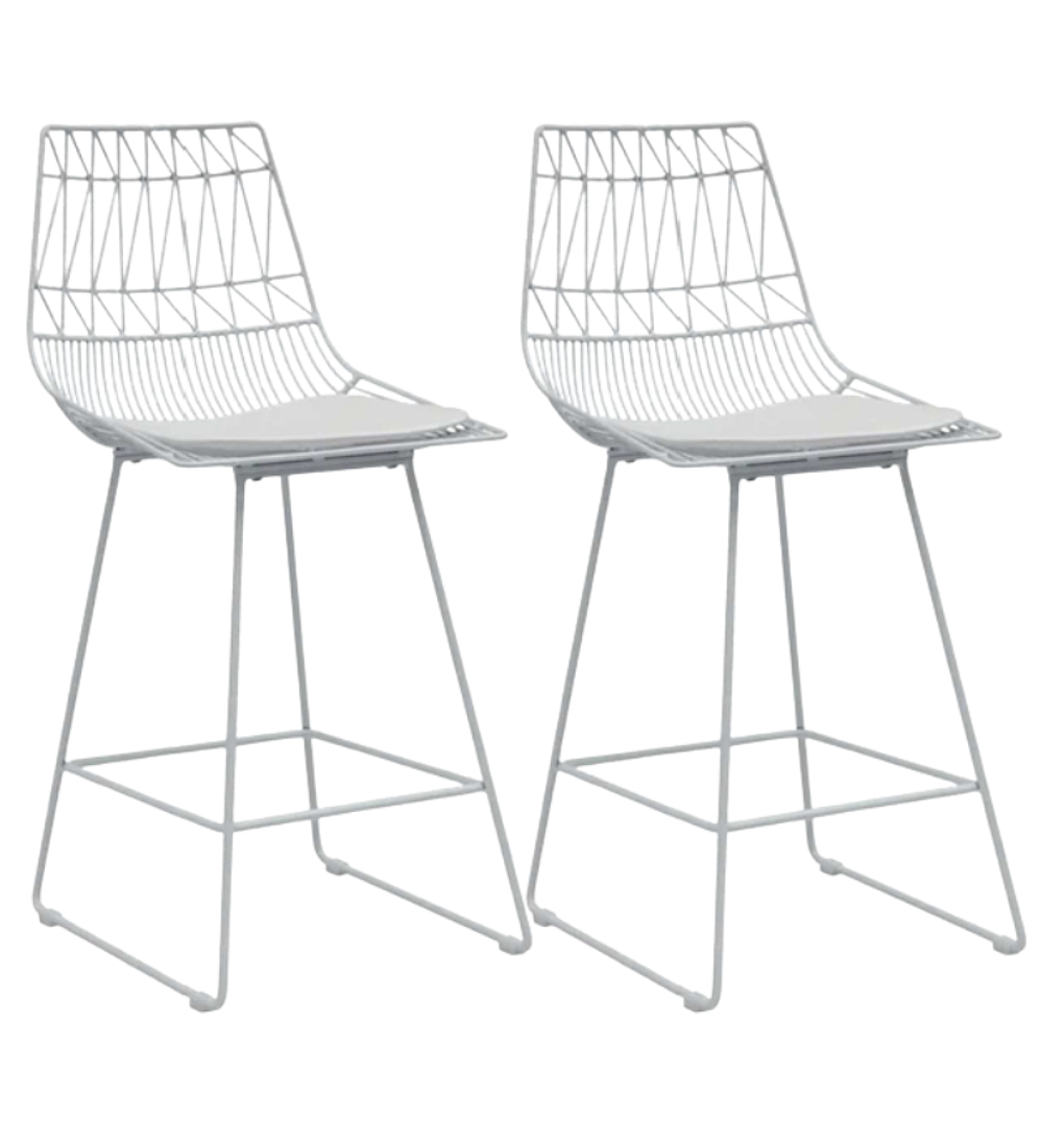Pack 2 Taburete Bars Metal 75 cm