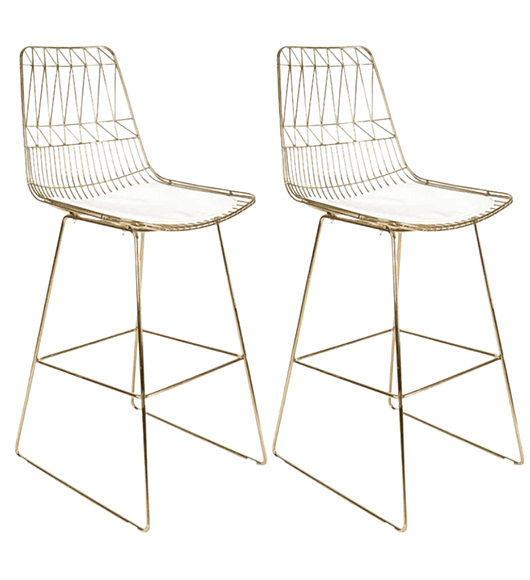 Pack 2 Taburete Bars Metal 75 cm