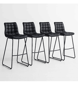 Pack 4 Taburetes Piso Bar Franco 68 cm