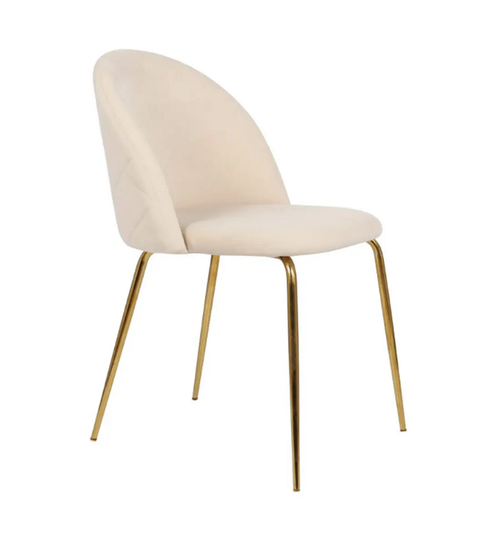 Pack 6 Sillas breda gold velvet
