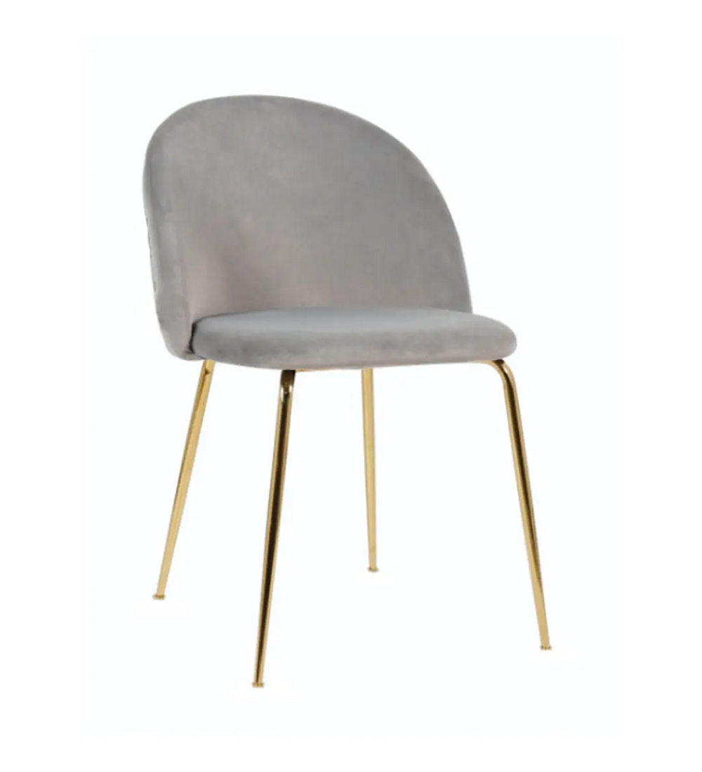 Pack 6 Sillas breda gold velvet