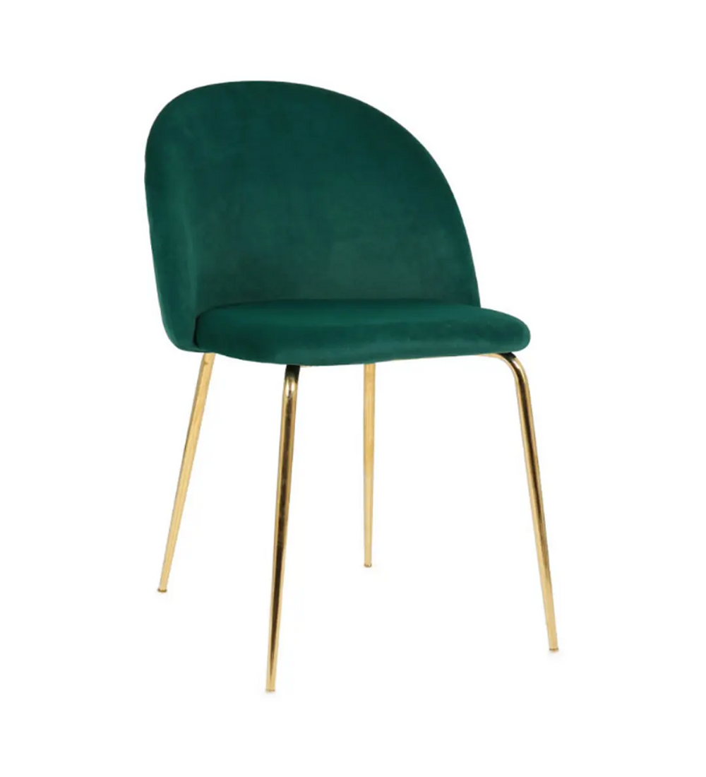 Pack 6 Sillas breda gold velvet