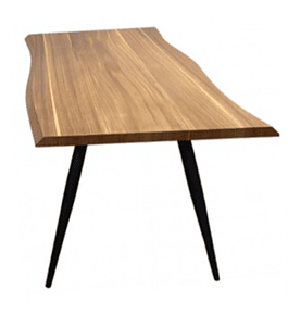 Mesa Rustik Line Rectangular 120x80 cm Madera - Negra