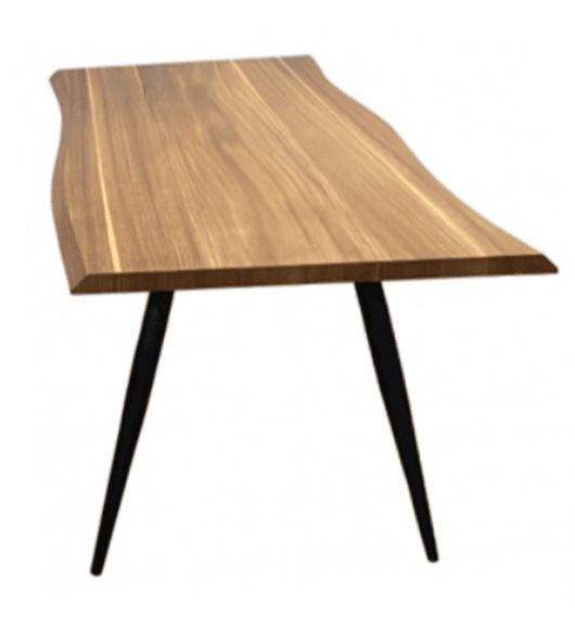 Mesa Rustik Line Rectangular 140x80 cm Madera - Negra