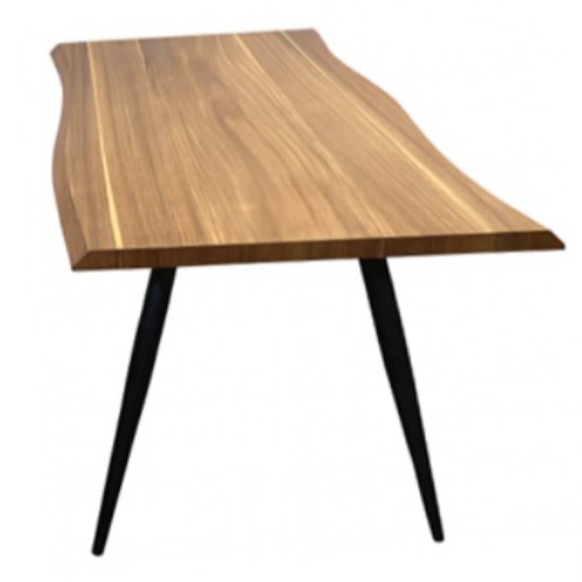 Mesa Rustik Line Rectangular 140x80 cm Madera - Negra 1