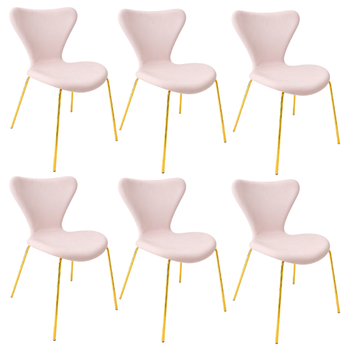Pack 6 Sillas Heart Velvet 5