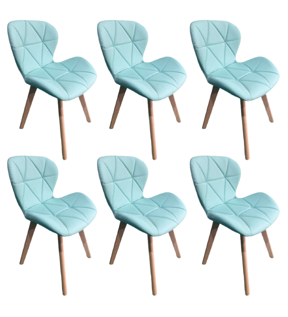 Pack 6 Sillas Mariposas Rubik Wood