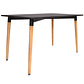 Comedor Colonia rectangular Negro 130x80 cm con 4 Sillas Mariposas Rubik Wood - Miniatura 6