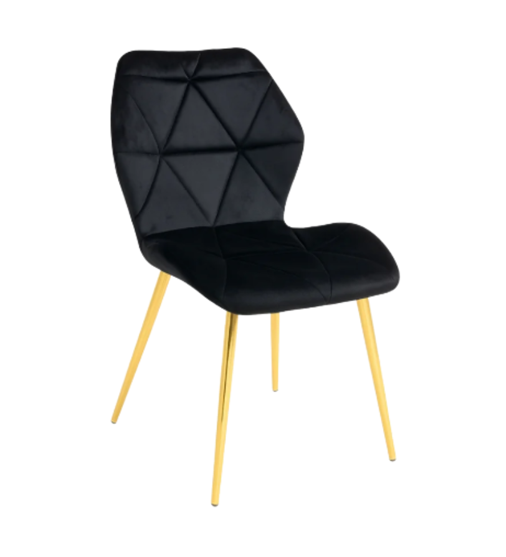 Silla Mariposa Rubik Velvet Gold