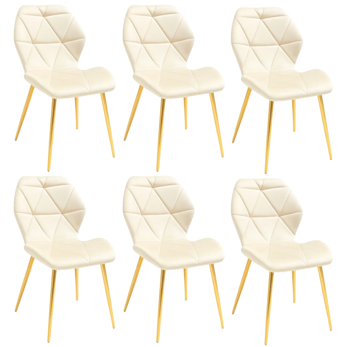 Pack 6 Sillas Mariposa Rubik Velvet Gold 3
