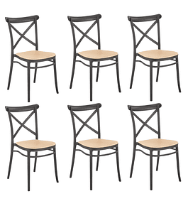 Pack 6 Sillas Danubio Top