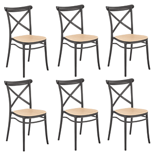 Pack 6 Sillas Danubio Top