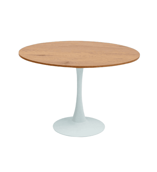 Mesa Tulip madera 120 cm l Base Blanca