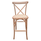 Taburete Piso Bar Crossback Danubio Madera Natural 66 cm - Miniatura 1