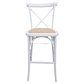 Taburete Piso Bar Crossback Danubio Madera Blanco 66 cm - Miniatura 1