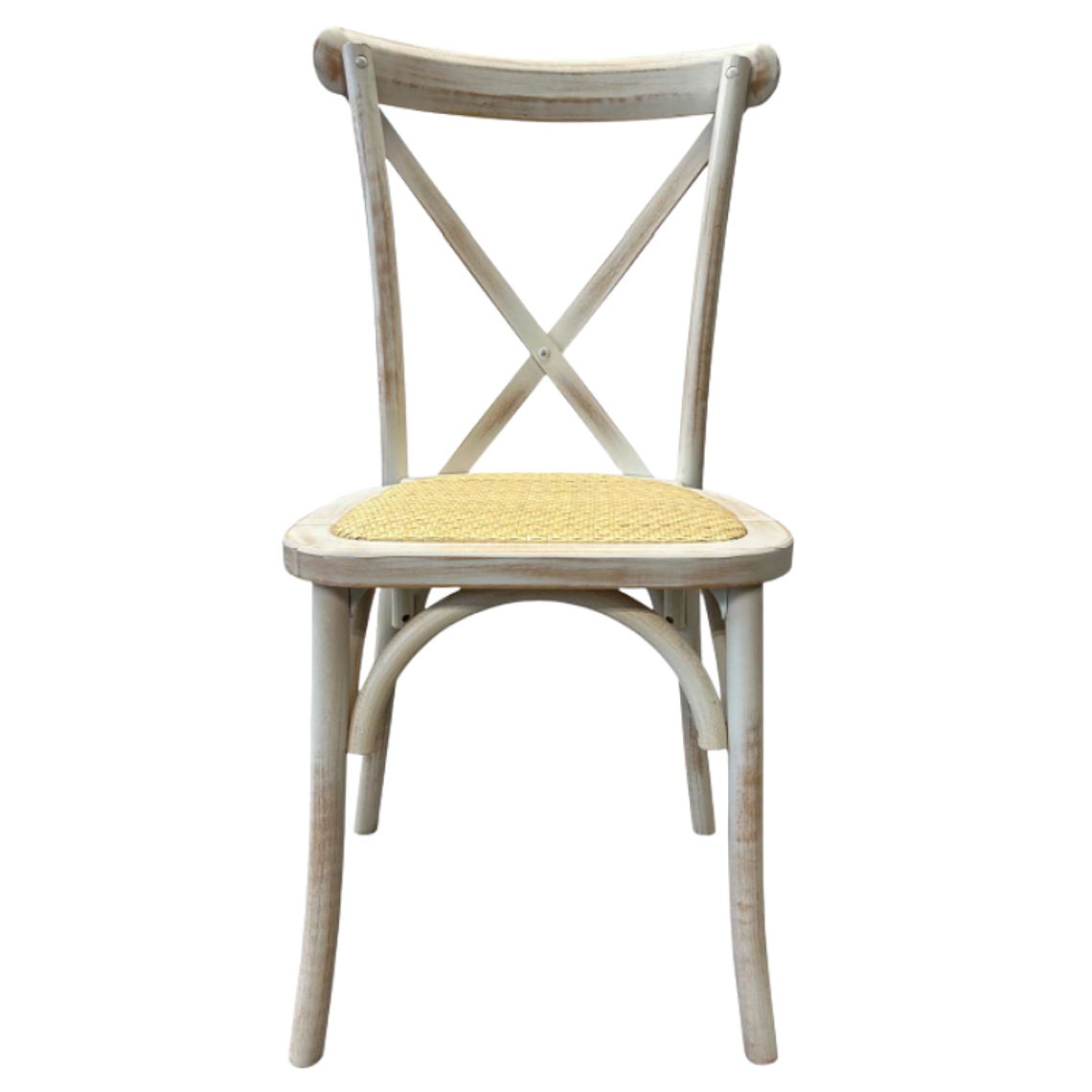 Silla Crossback Danubio madera rattan antique 1