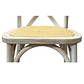 Pack 4 Sillas Crossback Danubio madera rattan antique - Miniatura 3