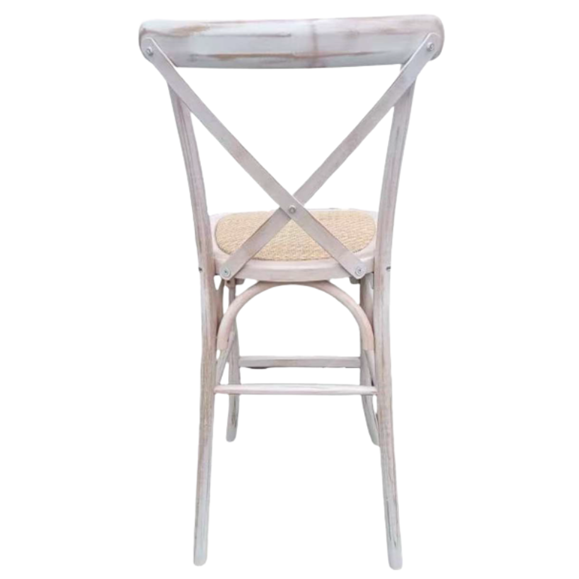 Taburete Piso Bar Crossback Danubio Madera Antique 66 cm 2