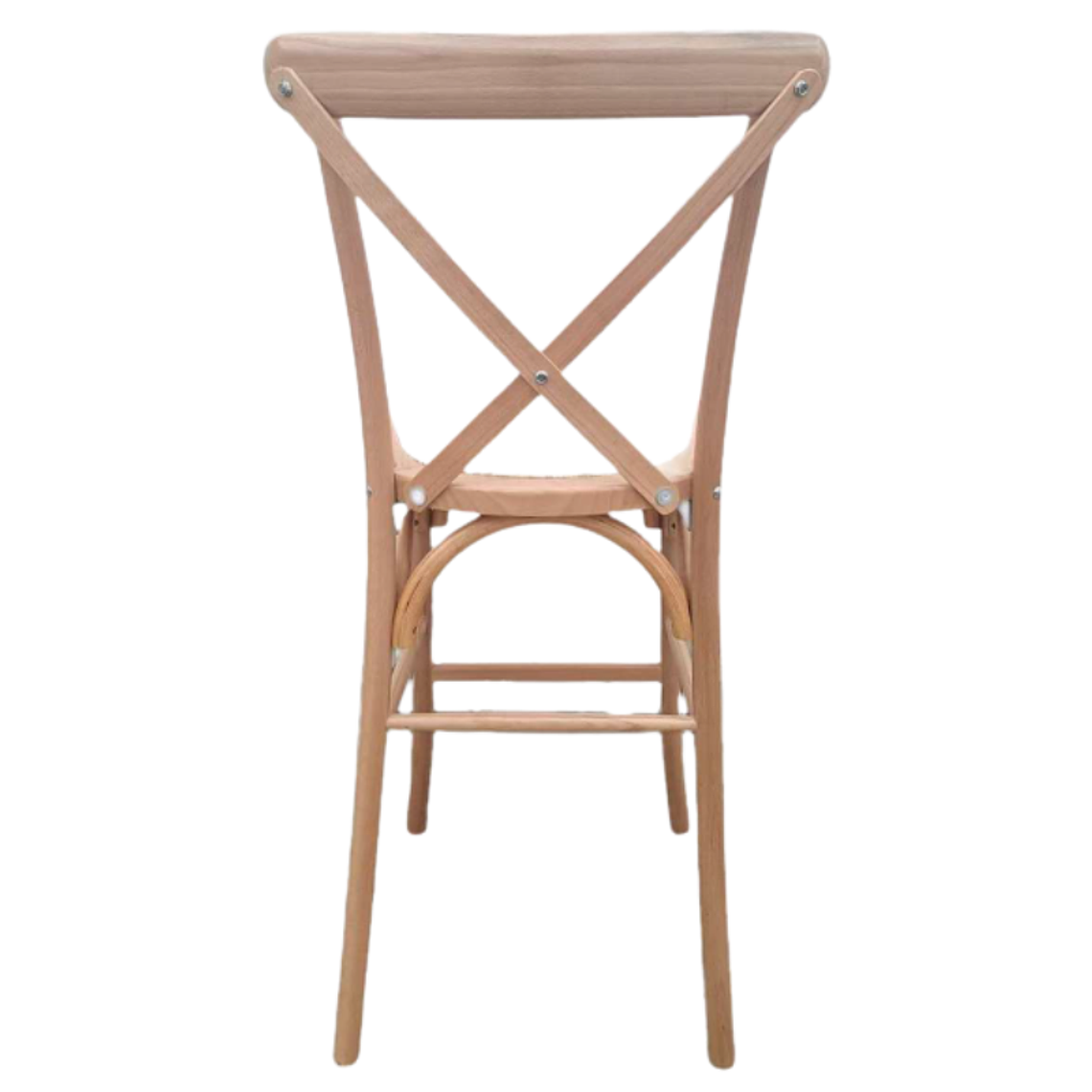 Pack 4 Taburetes Pisos Bar Crossback Danubio Madera Natural 66 cm 3