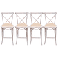 Pack 4 Taburetes Pisos Bar Crossback Danubio Madera Antique 66 cm - Miniatura 1