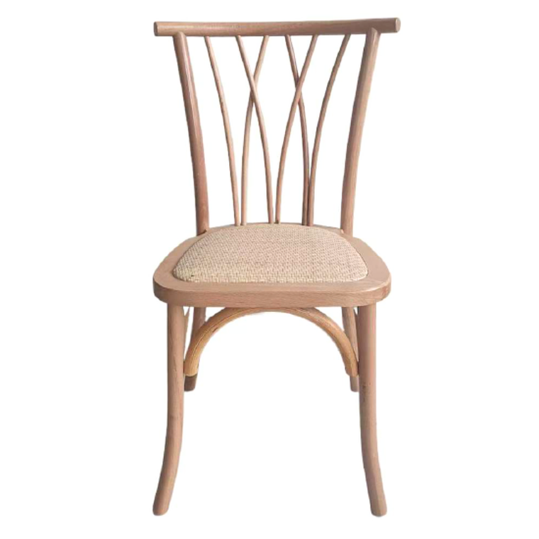 Pack 4 Sillas Alpes Madera Rattan 4