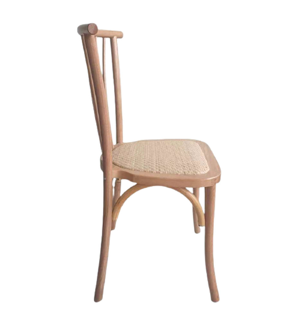 Pack 4 Sillas Alpes Madera Rattan