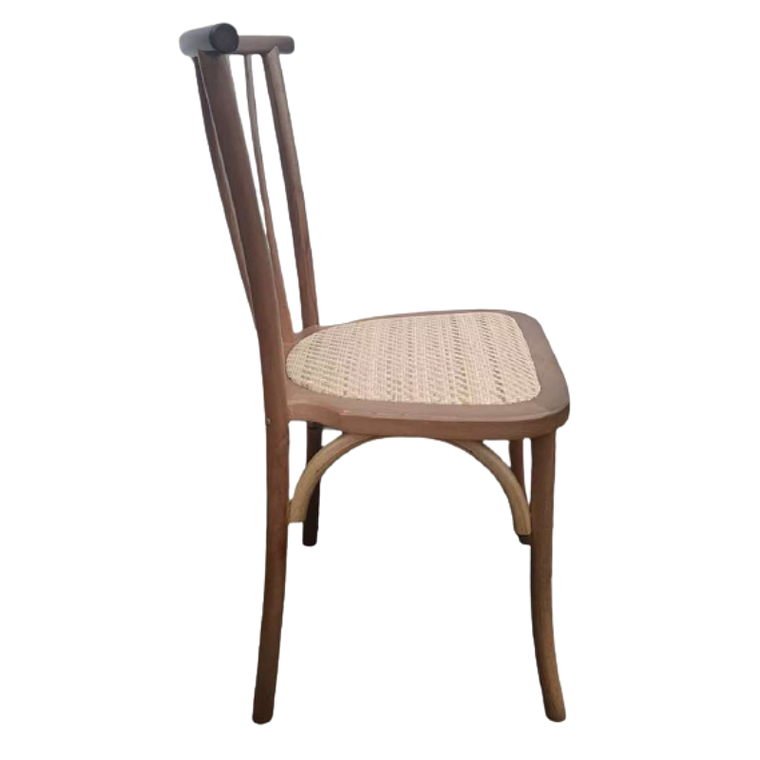 Silla Alpes Madera Rattan Walnut 2