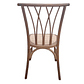 Silla Alpes Madera Rattan Walnut - Miniatura 3