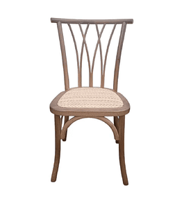 Silla Alpes Madera Rattan Walnut