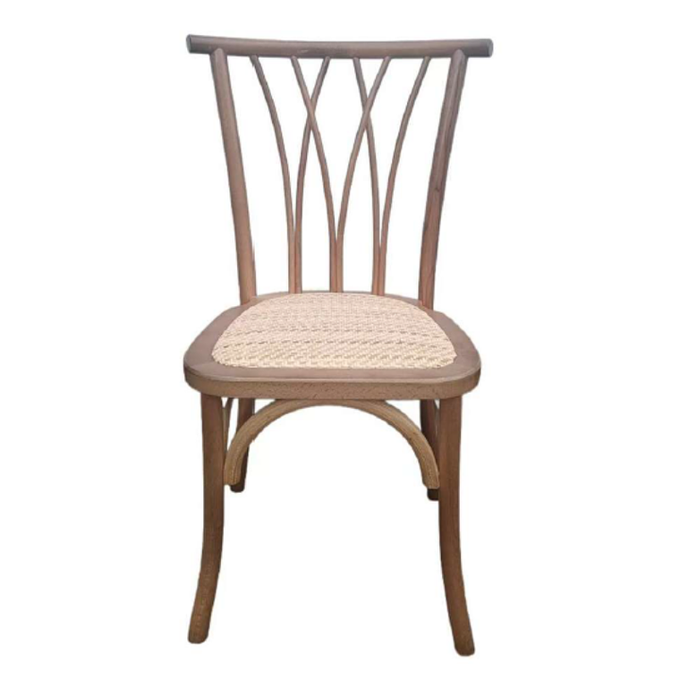 Silla Alpes Madera Rattan Walnut 1