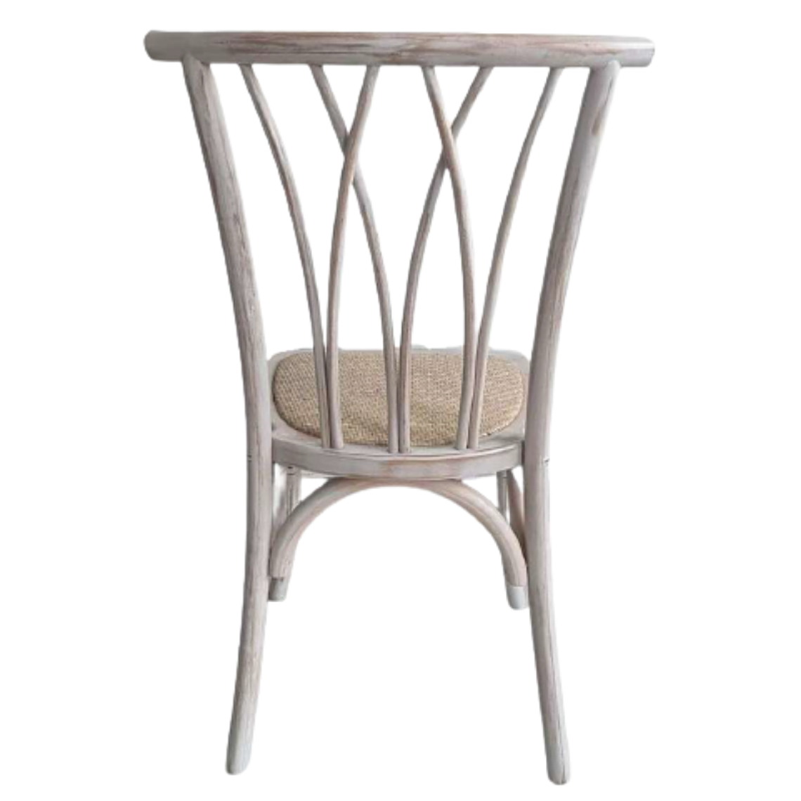 Pack 6 Sillas Alpes Madera Rattan Antique 4