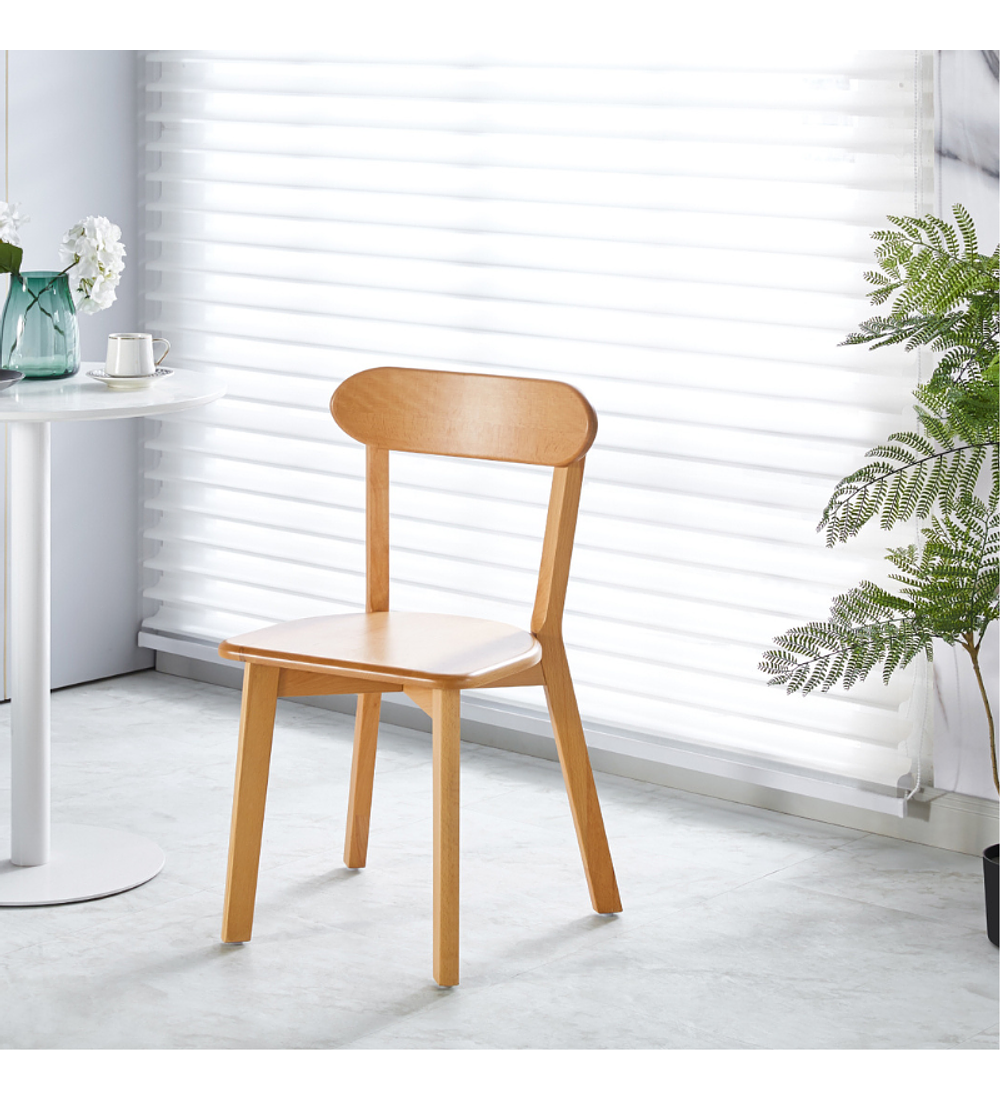 Pack 4 Sillas Fresno de Madera l Natural