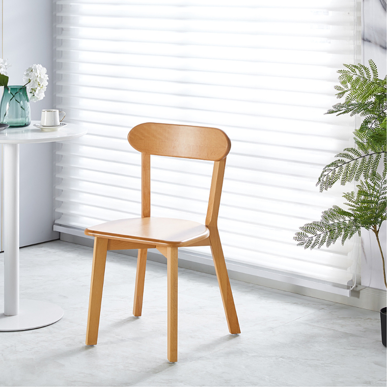 Pack 4 Sillas Fresno de Madera l Natural 6