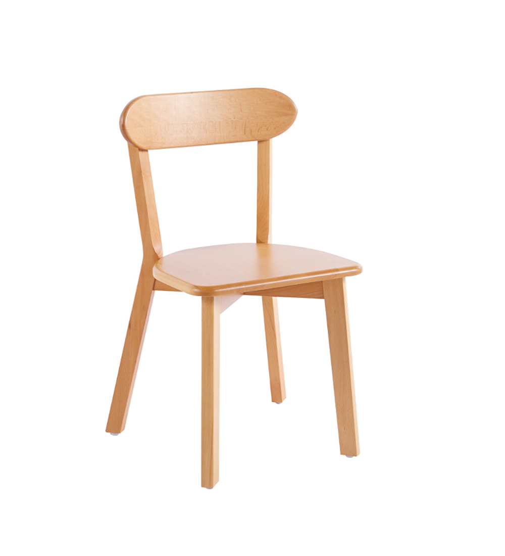 Pack 4 Sillas Fresno de Madera l Natural