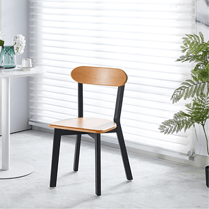 Pack 4 Sillas Fresno de Madera | Negro