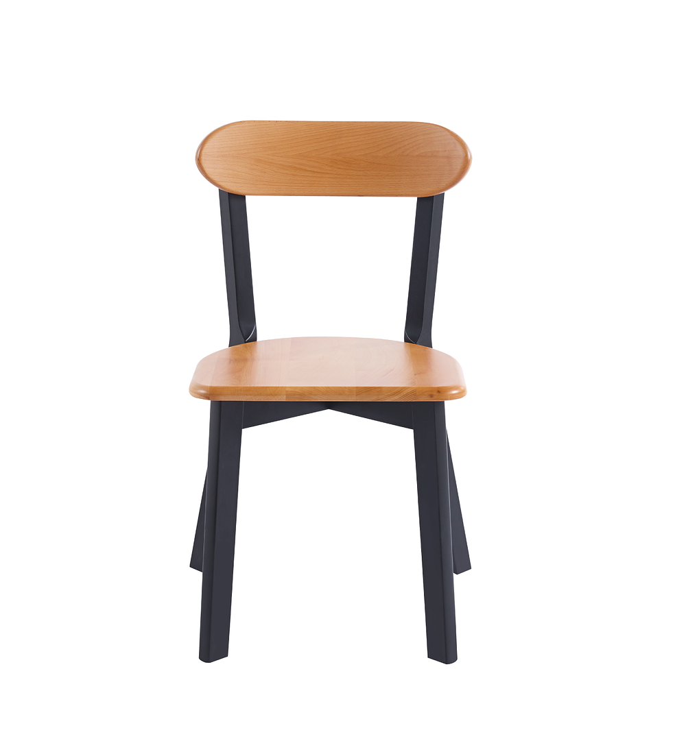 Pack 4 Sillas Fresno de Madera l Negro