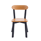Pack 4 Sillas Fresno de Madera l Negro - Miniatura 4