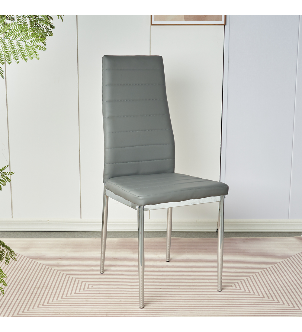 Pack 6 Sillas Dining Silver