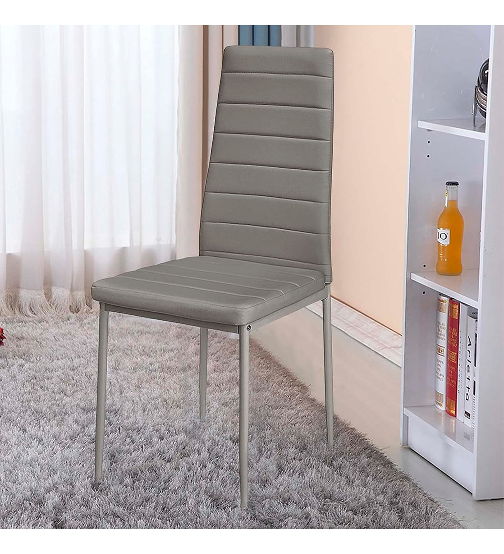 Pack 6 Sillas Dining Silver