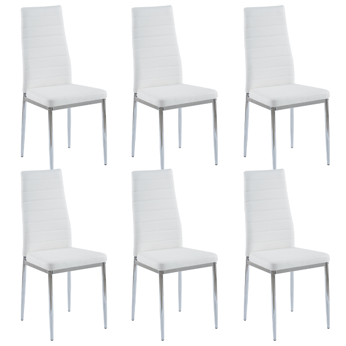 Pack 6 Sillas Dining Silver 1