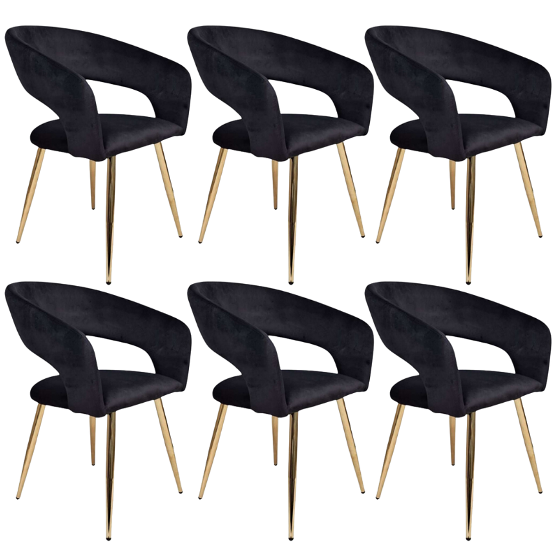 Pack 6 Sitiales Butacas Siena Gold 5