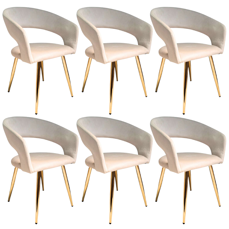 Pack 6 Sitiales Butacas Siena Gold 1